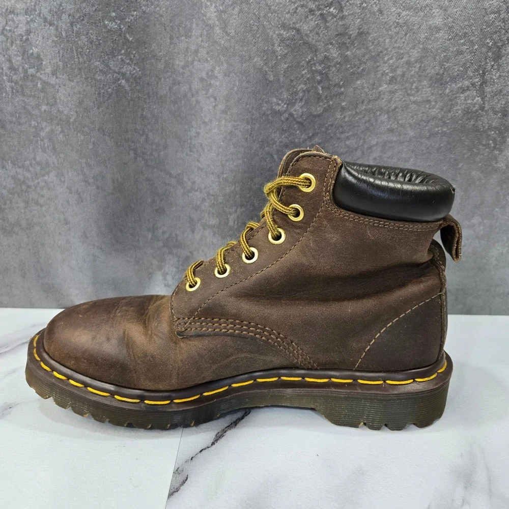 Dr. Martens 939 Ben Boot Boots Mens 6 Womens 7 Brown Leather Vtg Made In England